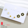 Anti Tarnish (316L Grade) Floral Stud Set