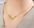 Anti Tarnish (316L Grade) Bow Necklace - RX-0599-J