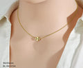 Anti Tarnish (316L Grade) Tory Burch  Necklace - RX-0724-J