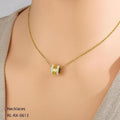 Anti Tarnish (316L Grade) LV Necklace - RX-0613-J