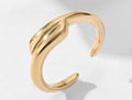 Gold Ring on a white background


