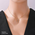 Anti Tarnish (316L Grade)  Droplet Necklace - PXL-0744-J