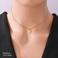 Anti Tarnish (316L Grade) Minny Mouse Necklace - LX-0241-J