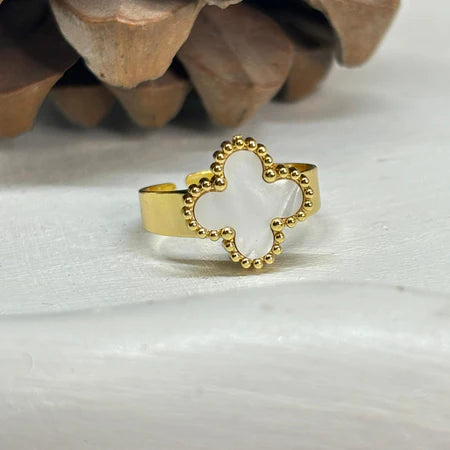 Anti Tarnish Clover Bangle set
