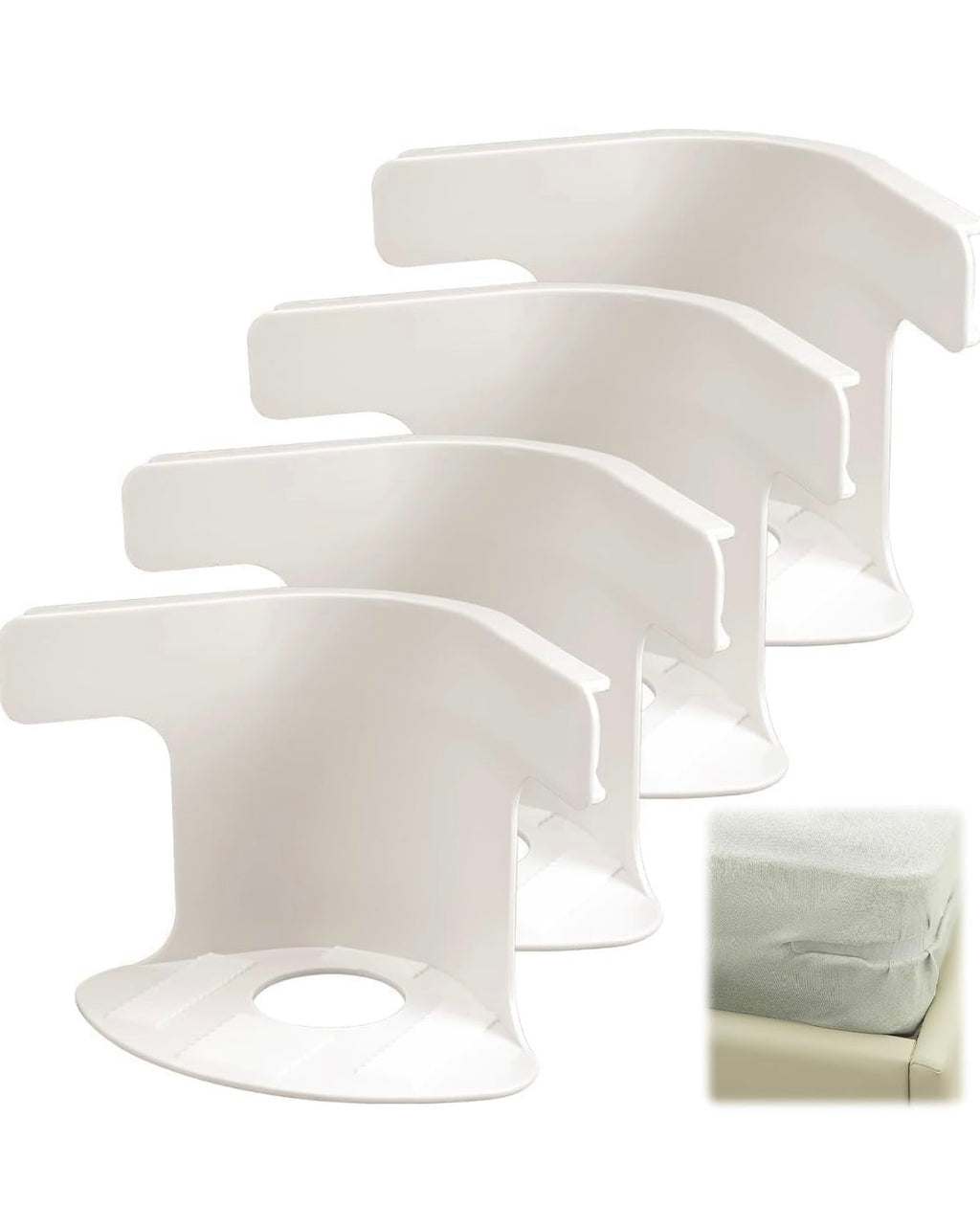 4 pcs bed sheet holder clip set