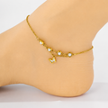 Anti Tarnish (316L Grade) Butterfly Charm Anklet ( single piece )