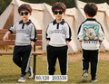 Boys Athletic Printed T-Shirts & Pants Set