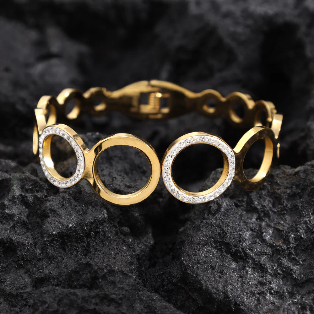 Anti Tarnish  Circle loop Bangle