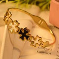 Anti Tarnish Clover Bangle