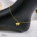 Anti Tarnish Bow Anklet ( single piece )